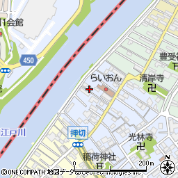 千葉県市川市押切3-14周辺の地図