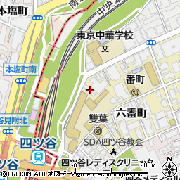 東京都千代田区六番町12-15周辺の地図