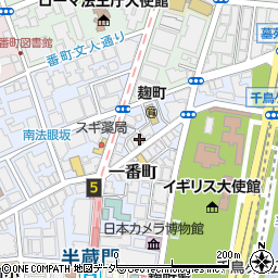 東京都千代田区一番町4-22周辺の地図