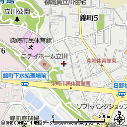 東京都立川市錦町5丁目14周辺の地図