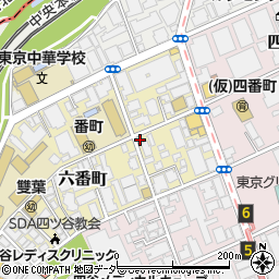 東京都千代田区六番町1-15周辺の地図