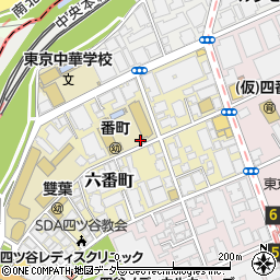 東京都千代田区六番町周辺の地図
