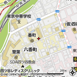 東京都千代田区六番町周辺の地図