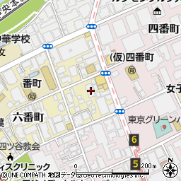 東京都千代田区六番町1-21周辺の地図