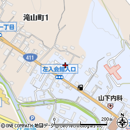 東京都八王子市左入町416周辺の地図