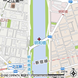 明和橋周辺の地図