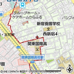 メゾンカルム西新宿周辺の地図