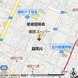 業務スーパー　リカーキング立川錦町店周辺の地図