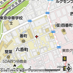 東京都千代田区六番町2-6周辺の地図
