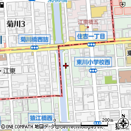 東京都江東区住吉1丁目1周辺の地図