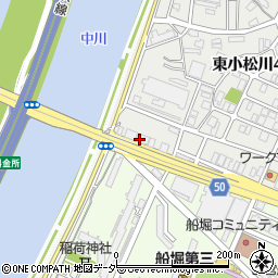 有限会社福田川商店　東小松川支店周辺の地図