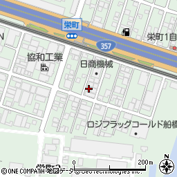 日本電設資材株式会社　船橋営業所周辺の地図