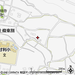 山梨県韮崎市大草町上條東割1499-1周辺の地図