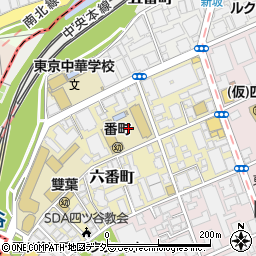 東京都千代田区六番町8周辺の地図