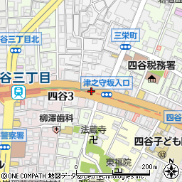 東京都新宿区四谷周辺の地図