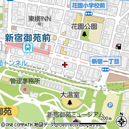 新宿通り周辺の地図