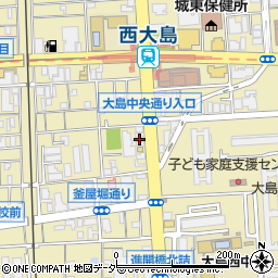 個太郎塾西大島教室周辺の地図