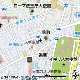 東京都千代田区一番町4-12周辺の地図