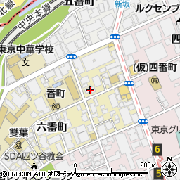 東京都千代田区六番町2-5周辺の地図