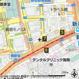 ドコモショップ　新宿サザンテラス口店周辺の地図