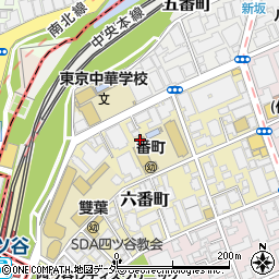 東京都千代田区六番町6-49周辺の地図