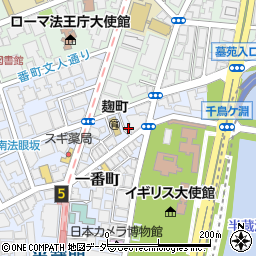東京都千代田区一番町4-57周辺の地図