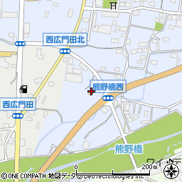セブンイレブン甲州熊野橋西店周辺の地図