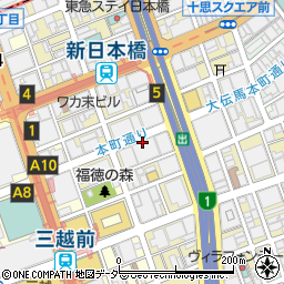 サクレフルール日本橋周辺の地図