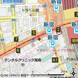 ドトールコーヒーショップ 新宿南口店周辺の地図