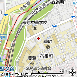 東京都千代田区六番町6-1周辺の地図