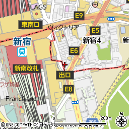 佐藤貴美枝ニットソーイングクラブ新宿南口店周辺の地図