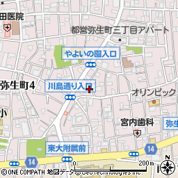 東京都中野区弥生町3丁目28-11周辺の地図