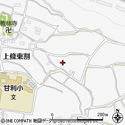 山梨県韮崎市大草町上條東割1525-3周辺の地図
