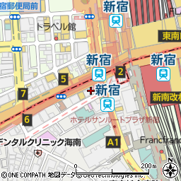 三井住友銀行新宿南口共同 ＡＴＭ周辺の地図