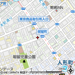 東京都中央区日本橋堀留町周辺の地図