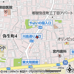 東京都中野区弥生町3丁目28周辺の地図
