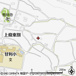 山梨県韮崎市大草町上條東割1525周辺の地図