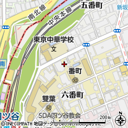 東京都千代田区六番町6周辺の地図