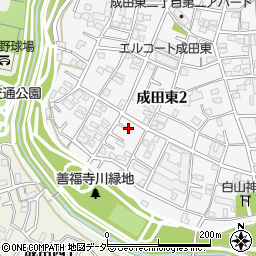 東京都杉並区成田東2丁目周辺の地図