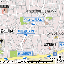 東京都中野区弥生町3丁目28-10周辺の地図