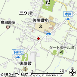 山梨三ケ所郵便局周辺の地図
