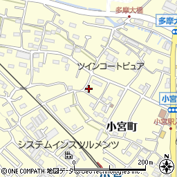 東京都八王子市小宮町905周辺の地図