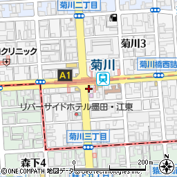 ゆで太郎菊川店周辺の地図