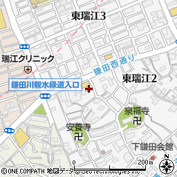 江戸川東瑞江二郵便局 ＡＴＭ周辺の地図