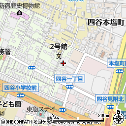 東京都新宿区四谷三栄町16周辺の地図