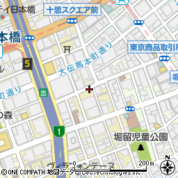 日本橋小舟町パーキングメーター５周辺の地図