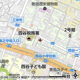 東京都新宿区四谷三栄町5周辺の地図