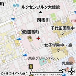 東京都千代田区四番町周辺の地図