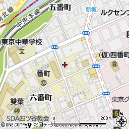 東京都千代田区六番町2-8周辺の地図