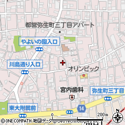 東京都中野区弥生町3丁目32周辺の地図